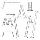 Escada Multifuncional Espaçofix 8 em 1 Alumínio 4x4 4,4m 150kg