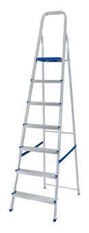 Escada Alumínio 7 Degraus Tesoura Capacidade 120 Kg